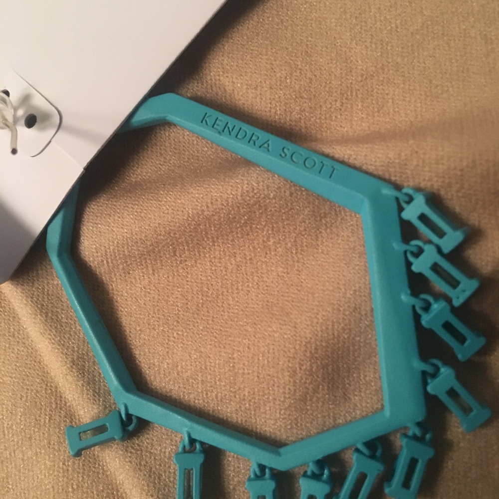 Kendra Scott Thomas Aqua Blue Drop Earrings - Picture 5 of 5